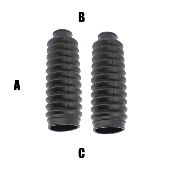 Soffietti per forcelle ø28/30 - lunghezza 180 mm - nero AP1723N