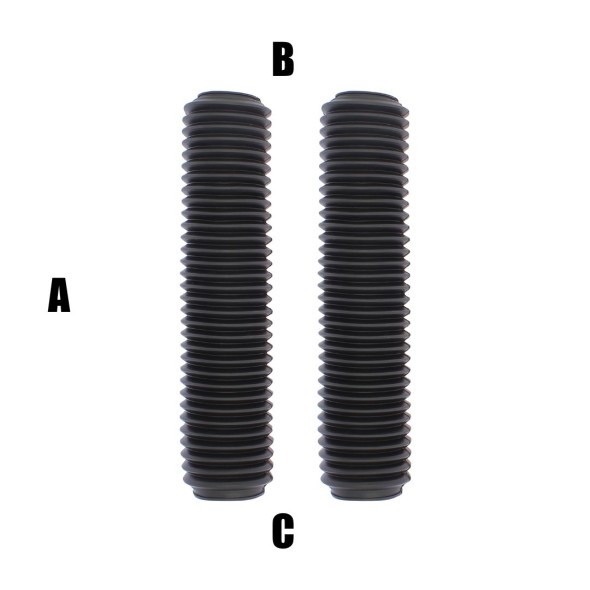 Soffietti per forcelle ø45/60 - lunghezza 350 mm - nero AP1726N