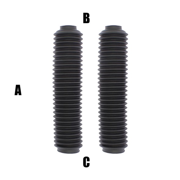 Soffietti per forcelle ø26/45 - lunghezza 295 mm - nero AP1727N