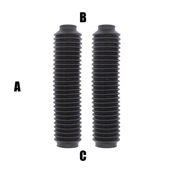 Soffietti per forcelle ø40/60 - lunghezza 360 mm - nero AP1728N