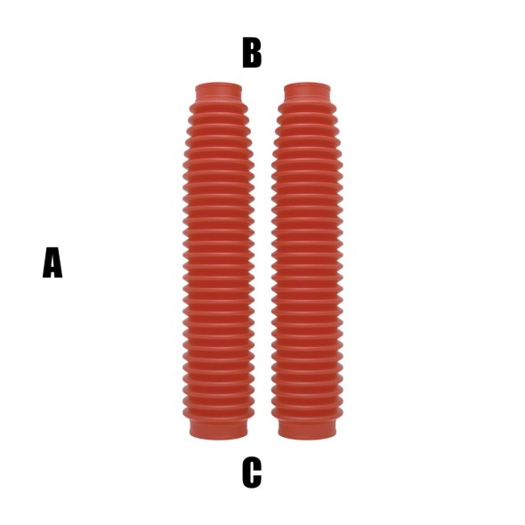 Soffietti per forcelle ø41/58 - lunghezza 430 mm - rosso AP1733R