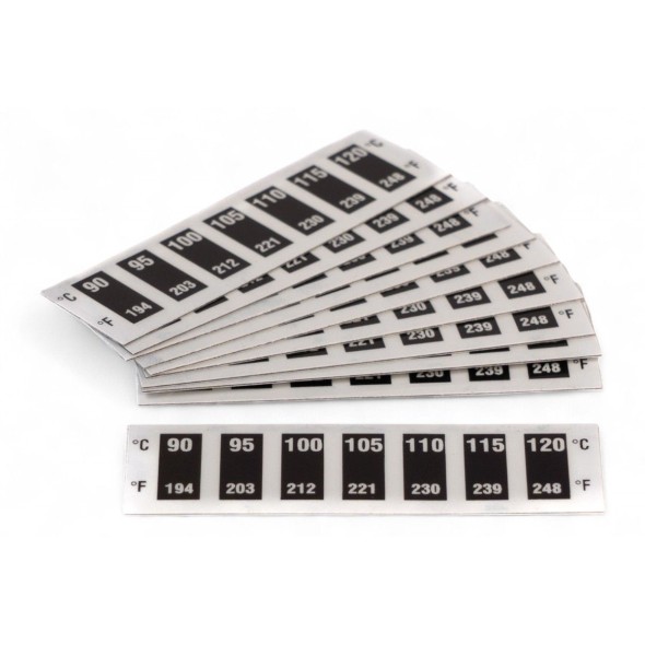Termometri adesivi reversibili da 90 a 120°C (10 pezzi) AT0029