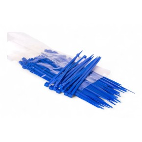 Fascette di cablaggio in nylon - Lunghezza 140mm, larghezza 3,5mm - Blu (100 pezzi) AT2205B