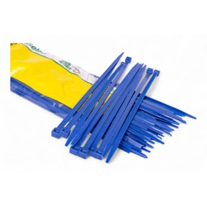 Fascette di cablaggio in nylon - Lunghezza 200mm, larghezza 4,5mm - Blu (100 pezzi) AT2206B