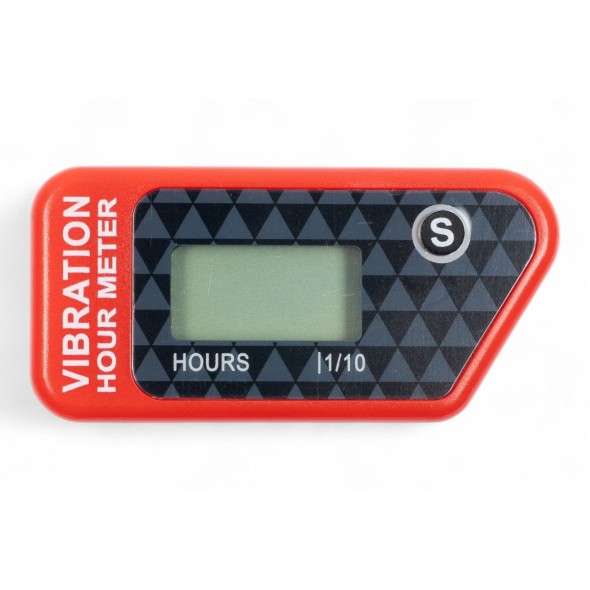 Contaore digitale a vibrazione con reset conteggio parziale rosso AT2210R