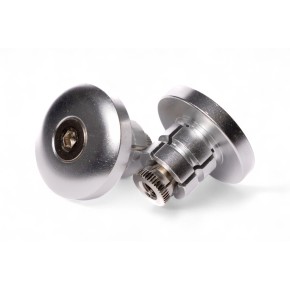 Coppia tappi in alluminio per chiusura estremità manubrio ø 18mm AV2008