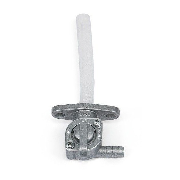 Rubinetto benzina universale sinistro con riserva - Interasse fori 34 mm AV2024