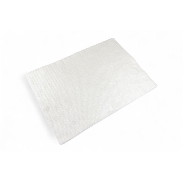 Pezza compressa di materiale bianco agugliato 500x350x10mm AV2074