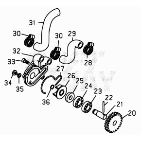 COPERCHIO POMPA ACQUA REV