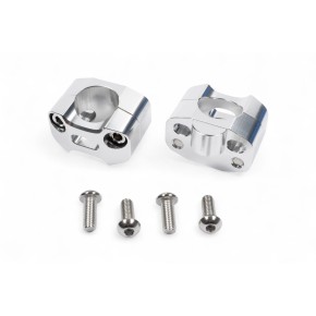 Adattatori rialzati in alluminio anodizzato da 16mm per passare da manubrio ø 22mm a ø 28,6mm AV2341