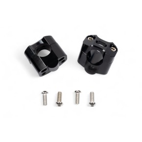 Adattatori rialzati da 25mm per passare da manubrio ø 22mm a ø 28,6mm - Nero AV2342N