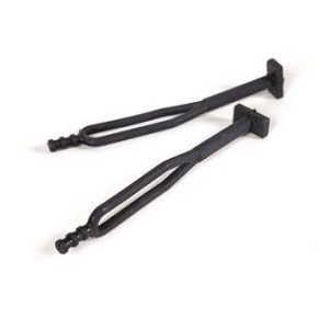 Coppia elastici in gomma per cavalletto/portafaro - Nero (2 pezzi) AV3401