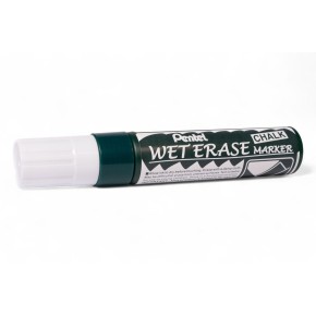 Marcatore cancellabile Wet Erase per lavagne - Punta a scalpello "Jumbo" da 10-15mm - Bianco AV3403B