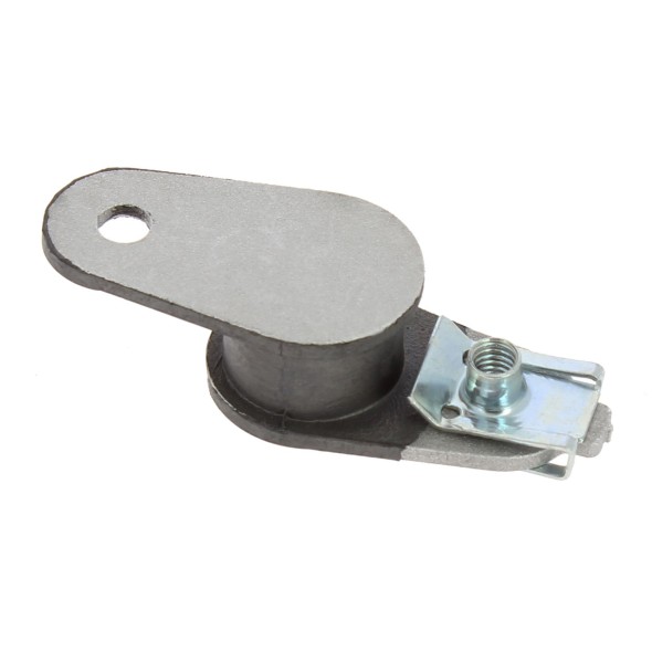 Silent block alluminio e gomma con clips - lunghezza 76mm AV3405