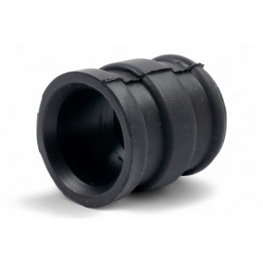 Manicotto silenziatore in gomma nero - ø interno 29mm da un lato/30mm dall'altro, lunghezza 45mm AV3408