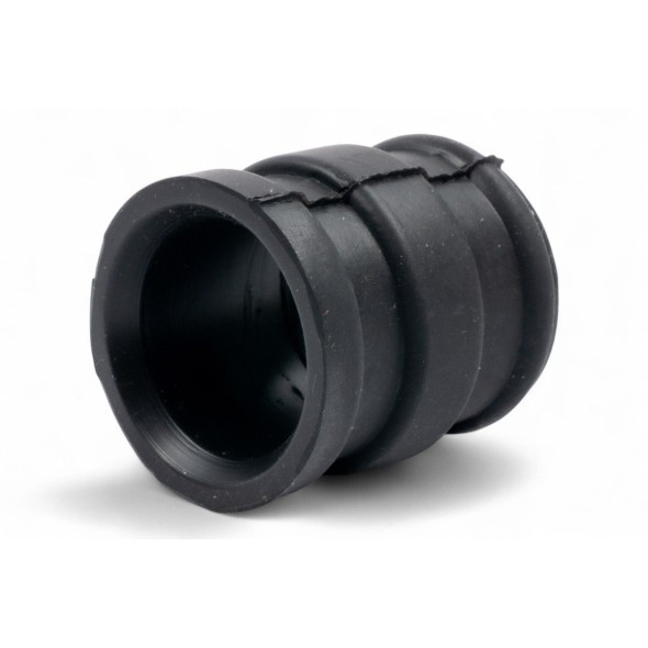Manicotto silenziatore in gomma nero - ø interno 29mm da un lato/30mm dall'altro, lunghezza 45mm AV3408