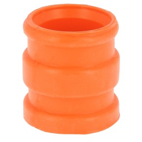 Manicotto silenziatore in gomma arancione - ø interno 29mm da un lato/30mm dall'altro, lunghezza 45mm AV3408A