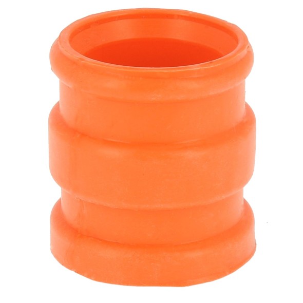 Manicotto silenziatore in gomma arancione - ø interno 29mm da un lato/30mm dall'altro, lunghezza 45mm AV3408A