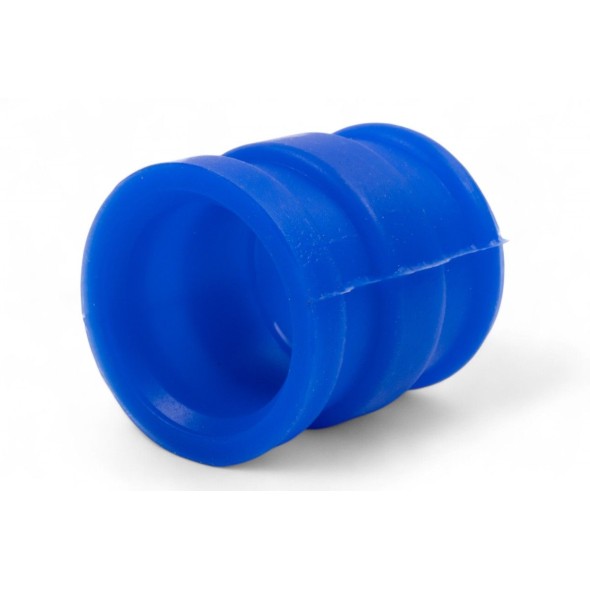 Manicotto silenziatore in gomma blu - ø interno 29mm da un lato/30mm dall'altro, lunghezza 45mm AV3408B