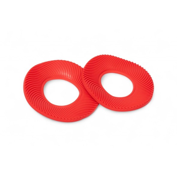 Coppia anelli in gomma per manopole - Rosso AV3412R