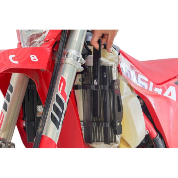 Protezioni radiatori AXP in HDPE (polietilene ad alta densità) - GASGAS HUSQVARNA KTM - Nero AX1797