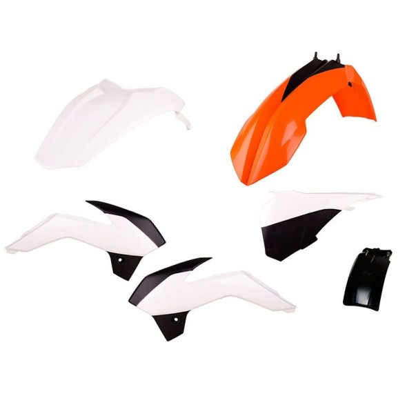 Kit plastiche KTM Arancione/Bianco CM91218