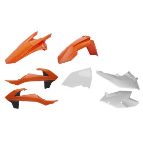 Kit plastiche KTM Arancione16/Bianco CM91227