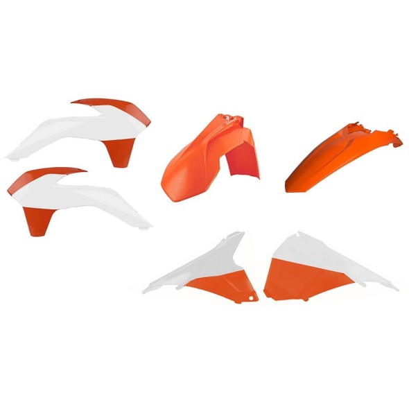 Kit plastiche KTM Arancione/Bianco CM91238