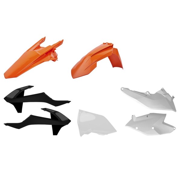 Kit plastiche KTM Arancione/Bianco/Nero CM91239