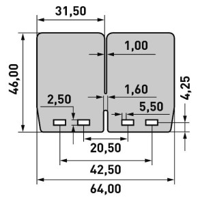 Lamelle CARBONO RACING per V-Force4 (4 pz) CRV1014