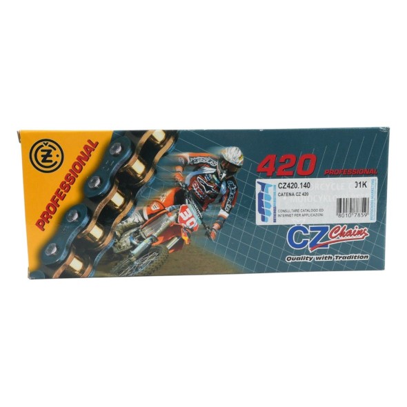 Catena CZ 420 - 140 maglie - Nero CZ420.140