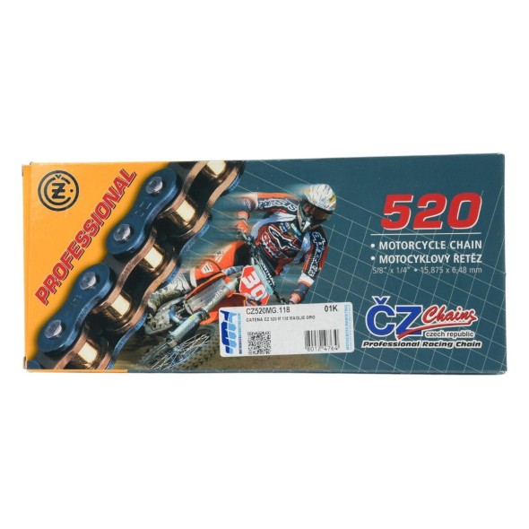 Catena CZ 520 M - 118 maglie - Oro CZ520MG.118