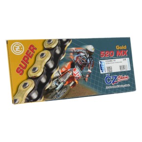Catena CZ 520 MX - 118 maglie - Oro CZ520MX.118
