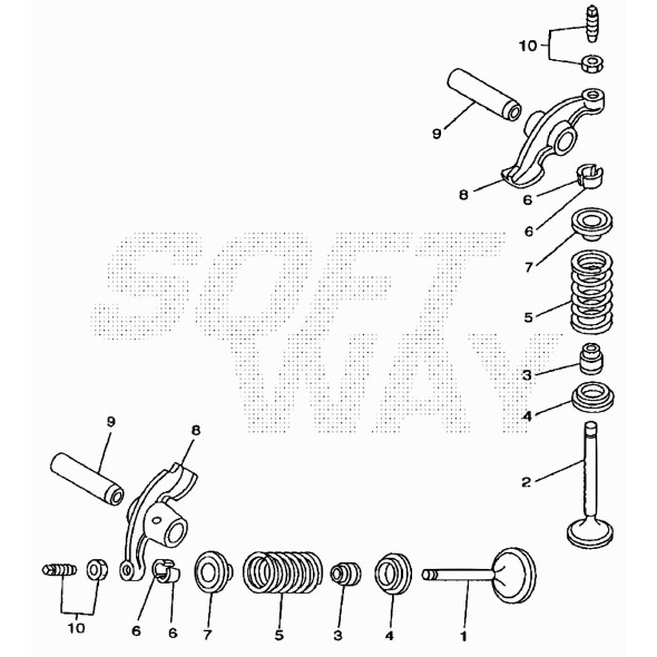 ALBERO GUIDA BRACCIO VALVOLA 125CC 4T
