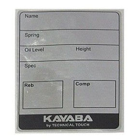 Etichette adesive KYB per taratura (10 pezzi) KYBLABEL