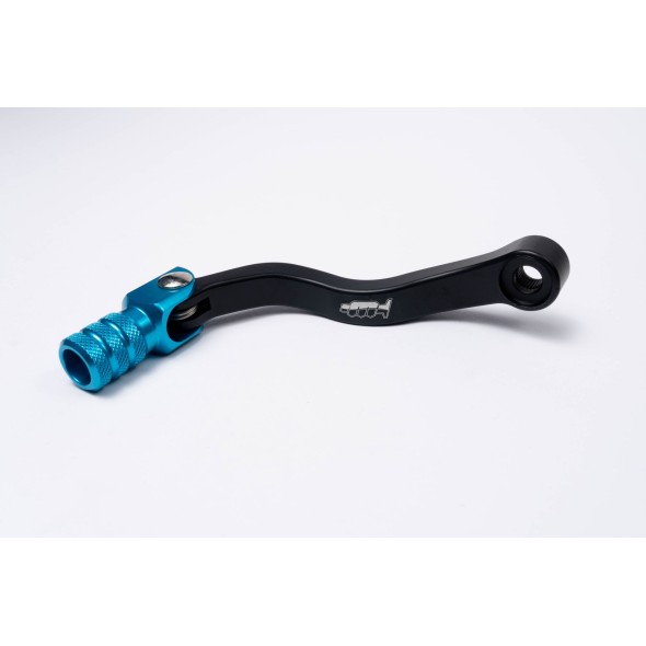 Leva cambio in alluminio CNC HUSABERG HUSQVARNA - corpo nero, puntale azzurro LCP4376C