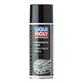 Spray catena LIQUI MOLY Motorbike Bianco - 100% sintetico - 400 ml LM05981