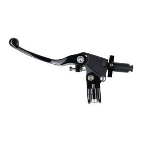 Portaleva ricavato dal pieno con leva frizione forgiata snodata nero LVUF300