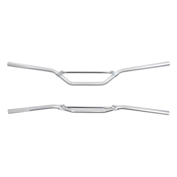 Manubrio ø 22mm in lega SUPERCORSS - Finitura spazzolata e lucidata, colore alluminio MA0024