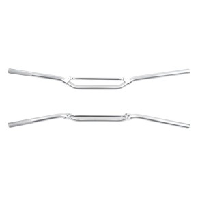 Manubrio ø 22mm in lega NATIONAL - Finitura spazzolata e lucidata, colore alluminio MA0025