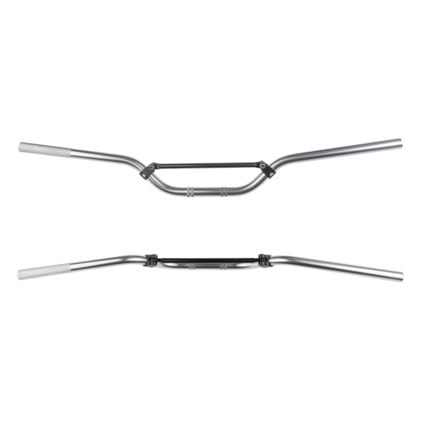 Manubrio ø 22mm in lega TRIAL - Finitura spazzolata e lucidata, colore alluminio MA0030