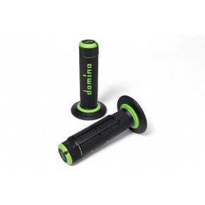 Manopole DOMINO Cross - Nero/verde MN1586