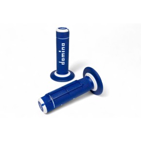 Manopole DOMINO Cross - Blu/bianco MN1588