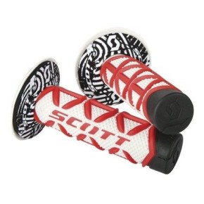Manopole SCOTT Diamond - Rosso/bianco MN1613