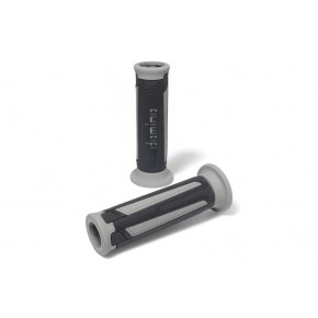 Manopole DOMINO Scooter A350 con estremità aperte - Antracite/grigio MN1674
