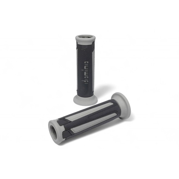 Manopole DOMINO Scooter A350 con estremità aperte - Antracite/grigio MN1674