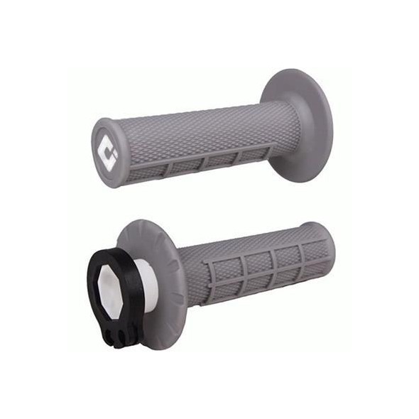 Manopole Lock-ON ODI V2 Half-Waffle MX - Grigio MNL1700G