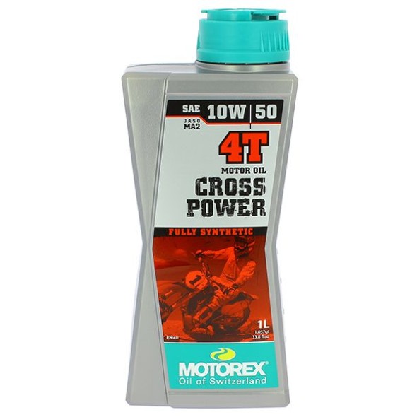 Olio motore MOTOREX Cross Power 4T - 10W/50 - 100% sintetico - 1 L OM41050