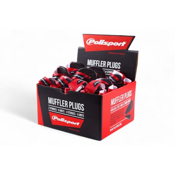 Confezione tappi marmitta POLISPORT neri (10 pezzi) P8434900003