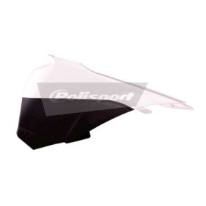 Coperchio laterale cassa filtro KTM bianco/nero P8453200002